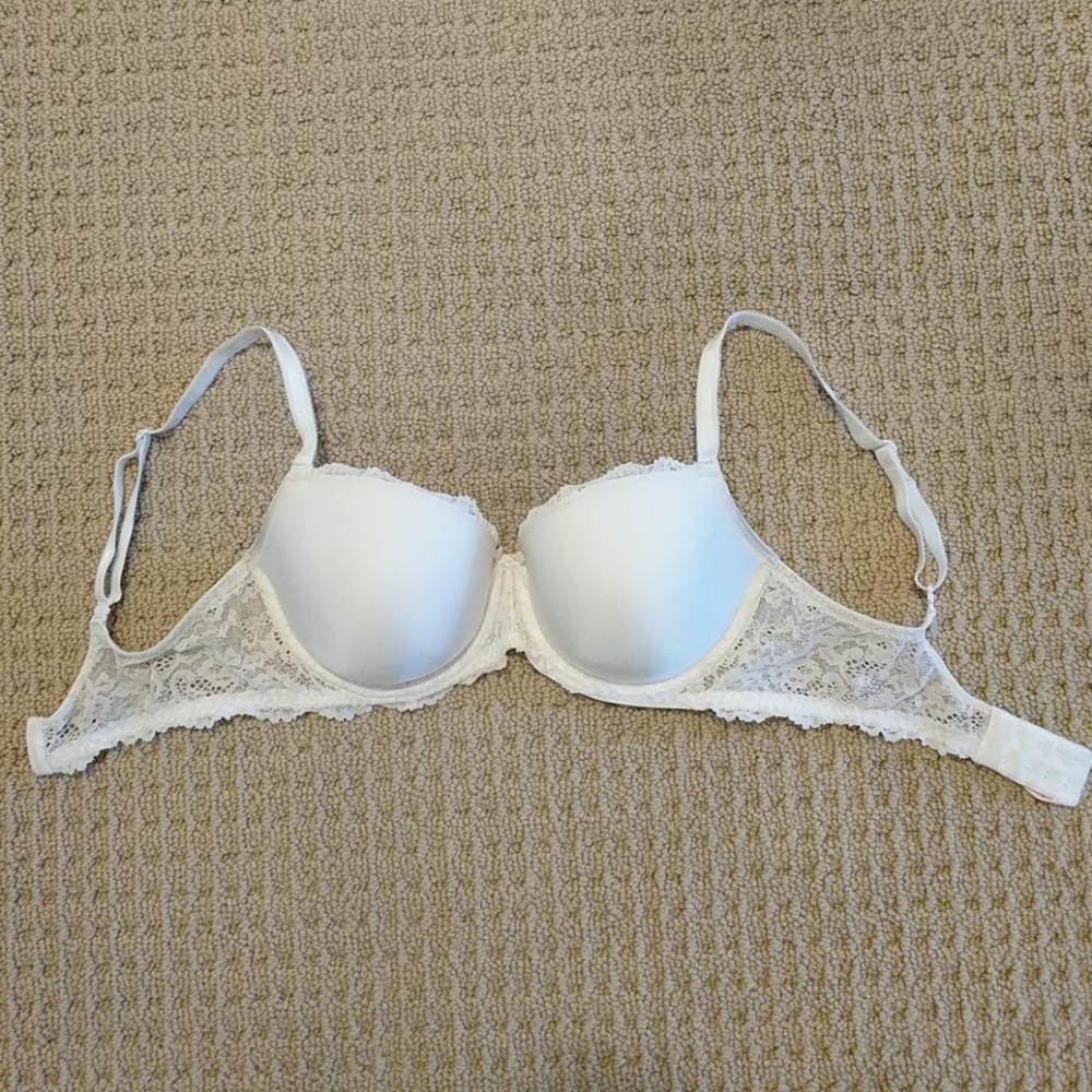Lacy white Victoria's Secret bra